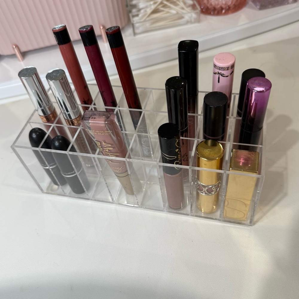 Clear Acrylic lipgloss Organizer tall